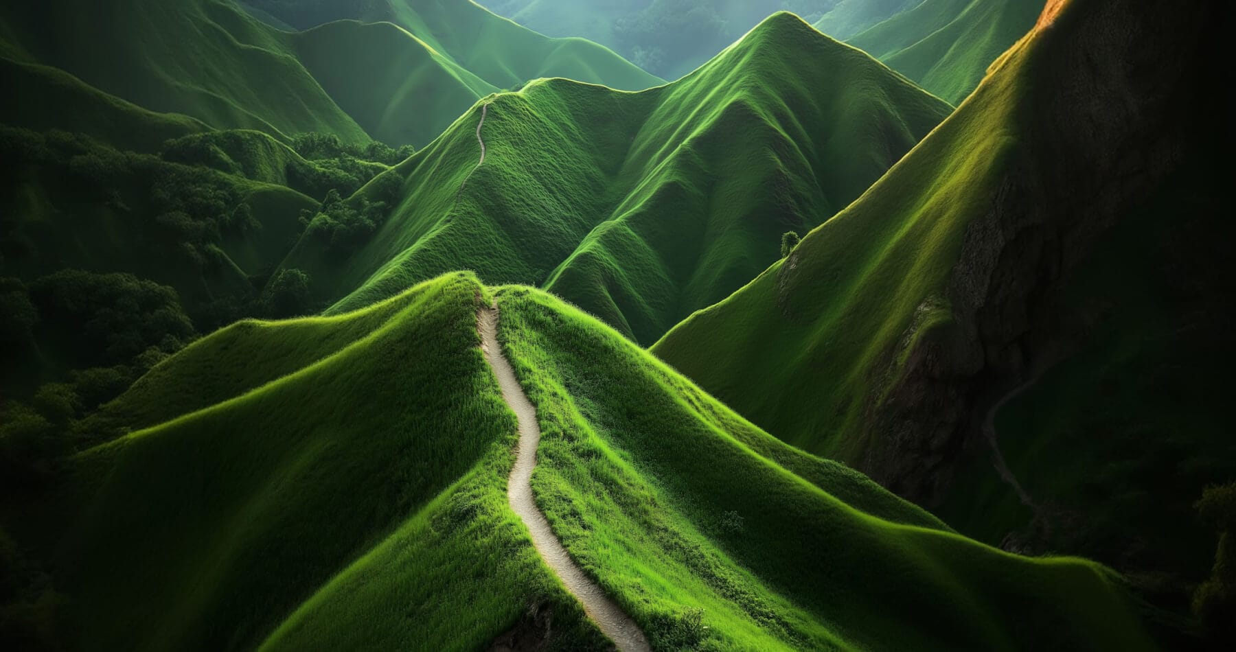 Into the Green: A Journey Through Rolling Hills